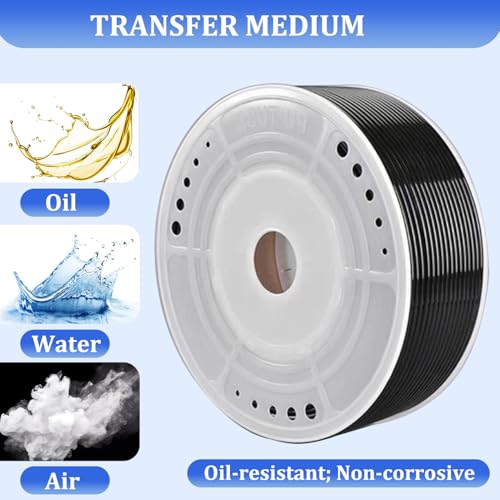 10mm OD Pneumatic Tubing Pipe PU Hose Tube Air Line Compressor Hose Black - color: Black, size: 10mm OD x 6.5mm ID - 328 FT 100 Meters