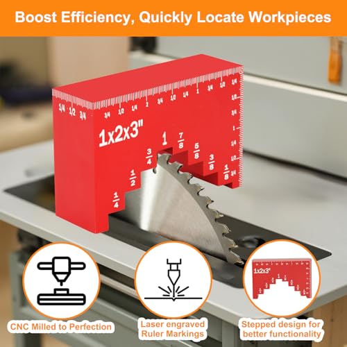 16Pcs Setup Blocks Height Gauge, Router & Table Saw Accessories