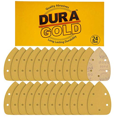 Dura-Gold Mouse Detail Sander Sandpaper Sanding Sheets, 5 Hole, 400 Grit - size: 400-Grit