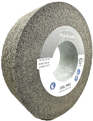 EXL PRO Deburring Wheel 8" x 2" x 3", 9S Fine, 94909 - style: 8" x 2" x 3"