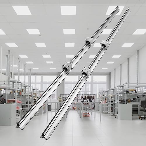 VEVOR Linear Rail Slide SBR16-1500mm 2 PCS and 4 PCS SBR16UU Slide Blocks Linear Guide Rail and Bearings Kit for Automated Machines DIY Project CNC Router Machines - size: SBR 16-1500mm