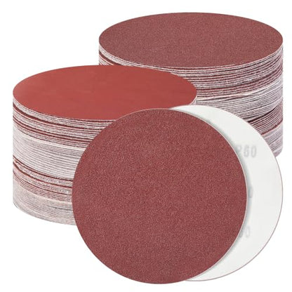 6 Inch Premium Sanding Discs, 120‑Pack for Orbital Sander