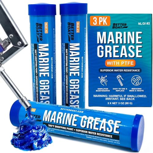 3PK Mini Marine Grease Tube, 3 Oz Cartridge, Waterproof High Temp - size: 3PK Mini 3oz