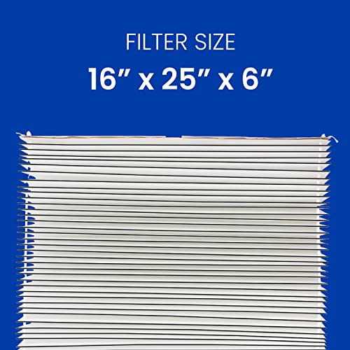 AprilAire 501 Replacement Filter for AprilAire 5000 Whole-House Air Purifier - MERV 15 Equivalent, 16x25x6 Air Filter (Pack of 2) - style: Value Pack (2)