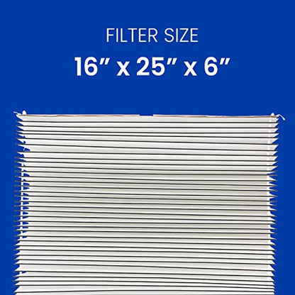 AprilAire 501 Replacement Filter for AprilAire 5000 Whole-House Air Purifier - MERV 15 Equivalent, 16x25x6 Air Filter (Pack of 4) - style: Super Value Pack (4)