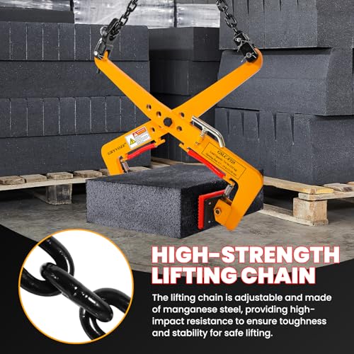 716 lbs Granite Slab Lifting Clamp, 4.7"-14" Adjustable Opening