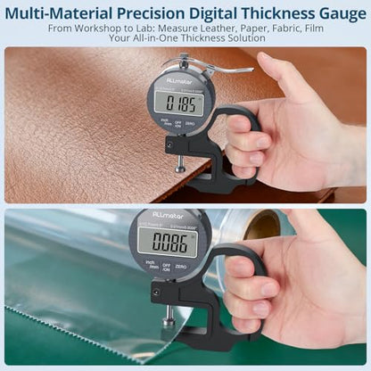 Digital Thickness Gauge, 0.01mm Resolution, 0-12.7mm Range - size: 0-12.7mm,0.01mm