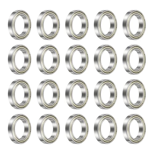 uxcell 6803-ZZ Deep Groove Ball Bearing, 17mm x 26mm x 5mm 20Pcs - size: 17mm x 26mm x 5mm