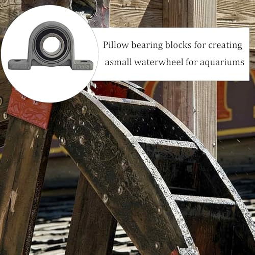 pson 2Pcs 25mm Bore Mounted Pillow Block Bearing KP000, Self‑Aligning Zinc Aluminum Alloy Housing for Linear Shaft Rods, Machinery - size: 25mm