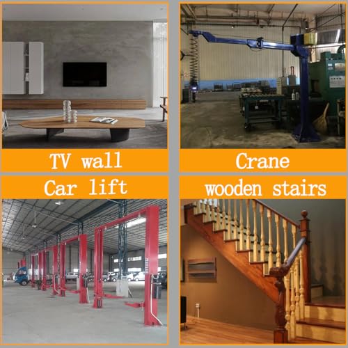 10 Pcs 1/2" x4-3/4 Wedge Anchors,Heavy-Duty Mounting Bolts for Concrete - size: 1/2"x4-3/4"