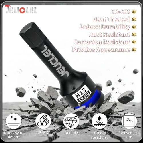 13mm Hex Impact Bit Socket, H13 1/2" Drive Allen Socket, Cr-Mo - size: 1PC | H13 13MM