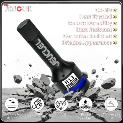 13mm Hex Impact Bit Socket, H13 1/2" Drive Allen Socket, Cr-Mo - size: 1PC | H13 13MM