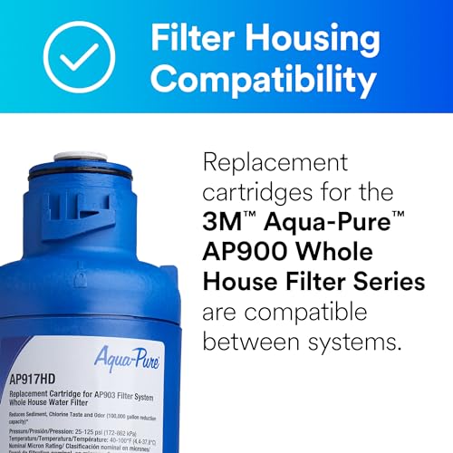 3M Aqua-Pure AP900 Series Whole House Water Filter Cartridge AP917HD - style: AP917HD Replacement Cartridge for AP903 System
