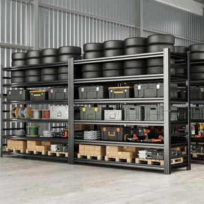 Heavy Duty Garage Shelving 5 Tier Adjustable Metal Storage Rack - size: 5-Tier 40"Wx 16"Dx 72"H