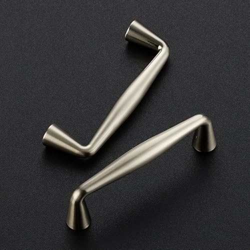 Ravinte Brushed Nickel Cabinet Handles Solid Handles,3 Inch,5 Pack - color: Brushed Nickel, size: 3 Inches Hole Center
