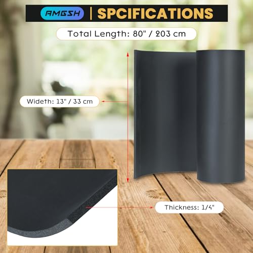 1/4" Thick X 13" Wide X 80" Closed-Cell Foam Neoprene Padding - size: 1/4" Thick X 13" Wide X 80" Long