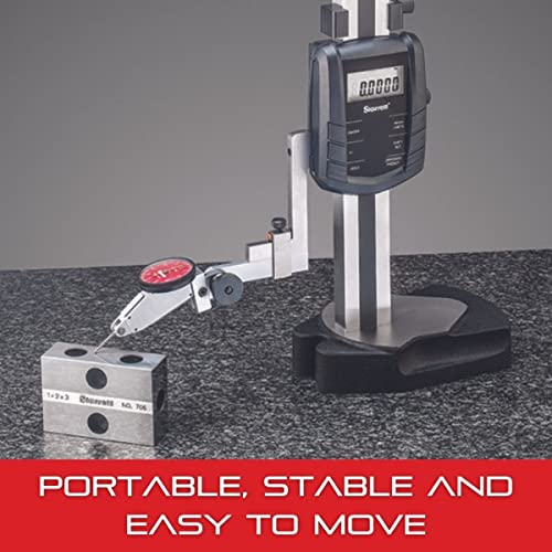 Starrett Electronic Digital Height Gage, 0-12" Range, .0005" Resolution - size: 0-12" Range