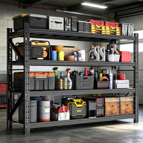 Garage Storage Shelves,73" H*48" W*22.4" D Heavy Duty - size: Super Heavy Duty 73"H*48"W*22.4"D