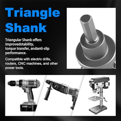 CSOOM TCT Hole Saw Set, 2-Piece 1-1/2” (38mm) Heavy Duty Carbide Tipped Cutter for Stainless Steel, Iron, Metal, and Plastic Bench, Spring Guided Drill Bits Included - size: 1-1/2"(38mm)