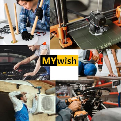 Mywish M10 x 20mm 20Pcs Flat Head Hex Socket Cap Screws Bolts, 304 Stainless Steel Furniture Bolts Full Thread & Hex Spanner, Black Oxide - color: Black-M10, size: 20mm