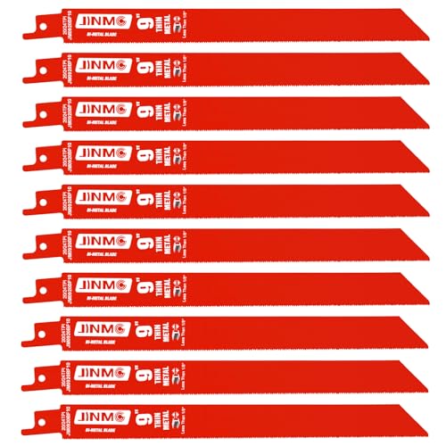 10 Pack 9 Inch 20/24TPI Reciprocating Saw Blades for Diablo Sawzall Blades - size: 9 Inch 20/24TPI