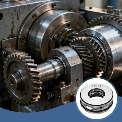 uxcell 2Pcs Thrust Ball Bearings, 15mm Bore 32mm OD 12mm Thick 51202 ABEC5 - size: 51202 15mm x 32mm x 12mm