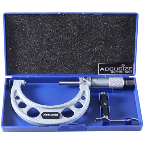 Accusize Industrial Tools 2-3" x 0.0001" Ultra-Precision Outside Micrometer, EG00-0003 - size: 2-3"