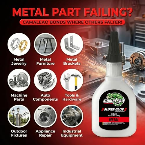 Metal Super CA Glue 1oz +1g Kit for Stainless Steel Aluminum - style: Metal Glue