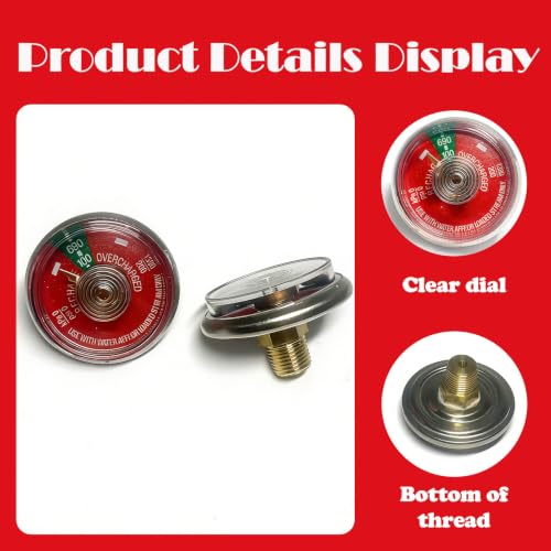 2PCS 100 Psi Water Fire Extinguisher Gauge
