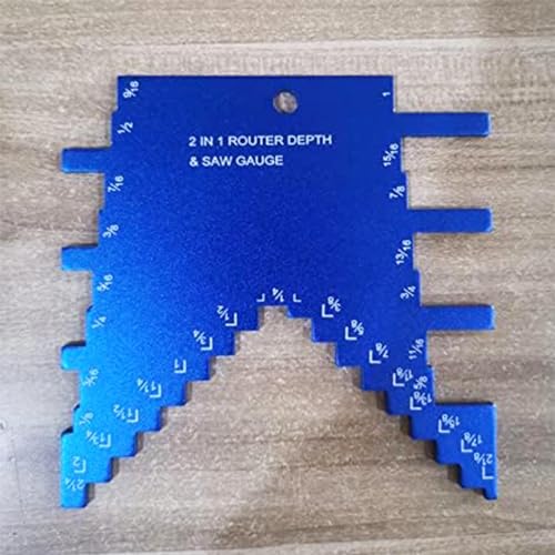 2 in 1 Router Depth Gauge and Table Saw Height Gauge for Router Tables