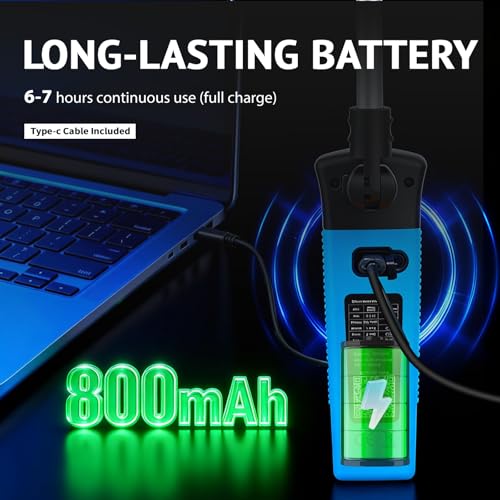 Hot Wire Anemometer Handheld CFM Meter with Bluetooth APP, Telescopic Probe