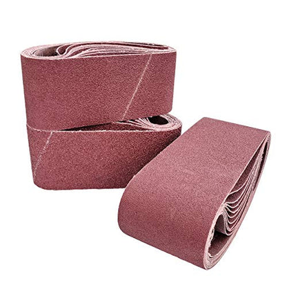Tonmp 15 Pack 2-1/2" x 14" Sanding Belts - 5 Each of 40 80 120 Grit Aluminum Oxide Sanding Belts For Belt sander (2.5x14 inch) - size: 2.5x14 inch