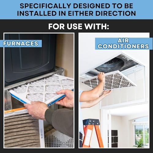 Perfect Aire Elite Air Filter MERV 13 - Electrostatically Charged Pleated Dual Airflow HVAC Filter - Lasts 90 Days (2 Pack, 20x25x1) - size: 25" x 20" x 1", style: 2 Pack