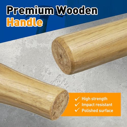 HARFINGTON Wood Sledge Hammer Handle Hammer Wooden Replacement Handle - size: 13.6"