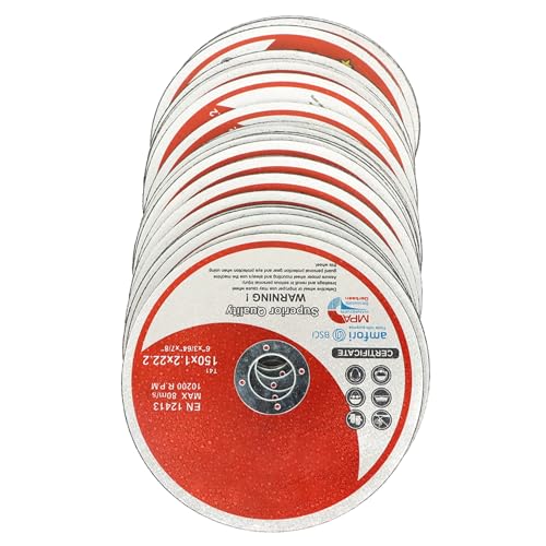 Cut Off Wheels 50 Pack, 6x0.045x7/8 inch Cutting Discs - style: 6"x0.045"x7/8" 50pcs