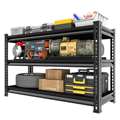 Storage Garage Shelving Units: 48" W x 16" D x 39" H Black