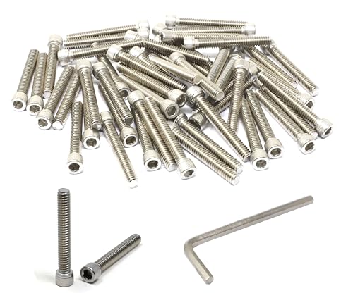 iexcell 25 Pcs 1/4-20 x 1-3/4" Stainless Steel 304 Hex Socket Head Cap Screws Bolts Kit - size: 1/4-20 x 1-3/4" ( Fully Threaded )