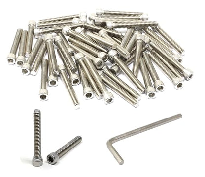 iexcell 25 Pcs 1/4-20 x 1-3/4" Stainless Steel 304 Hex Socket Head Cap Screws Bolts Kit - size: 1/4-20 x 1-3/4" ( Fully Threaded )