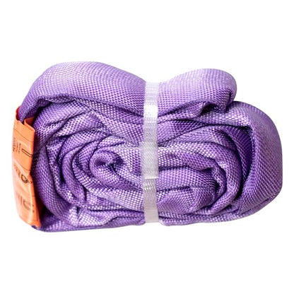 Purple Spanset Endless 10 Feet Round Sling Heavy Duty Polyester Lifting Sling, 5,300 Lbs Vertical Capacity, 4,240 Lbs Choker, 10,600 Lbs Basket - color: Purple, size: 10FT