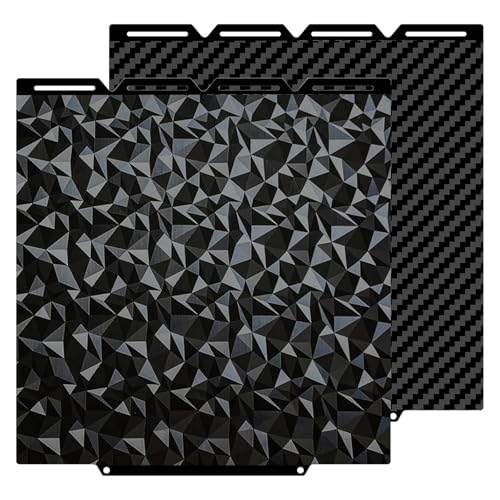 Double-Sided PET+PEO Build Plate for Snapmaker U1 – 270×270mm Smooth Diamond PEO+Carbon Fiber PET Flexible Spring Steel Printing Platform, Strong Adhesion & Easy Release - size: 270x270mm