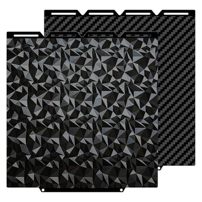 Double-Sided PET+PEO Build Plate for Snapmaker U1 – 270×270mm Smooth Diamond PEO+Carbon Fiber PET Flexible Spring Steel Printing Platform, Strong Adhesion & Easy Release - size: 270x270mm