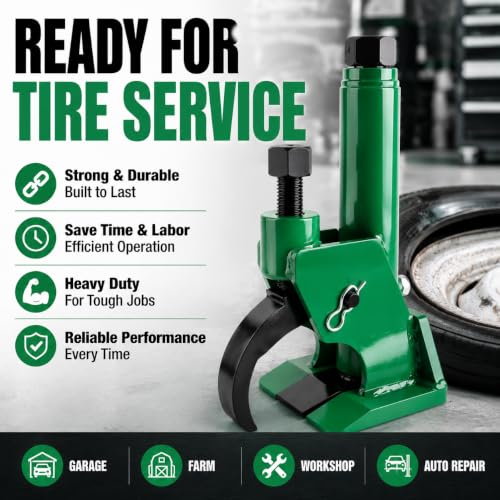 Manual Tire Bead Breaker, Adjustable Hammer Tires Changer Fit for 38 and 42 inches Tire Operation, ATV, Golf Cart, Tractors, Trucks, Heavy Duty Tires Repair (Green(Manual)) - color: Green(Manual)