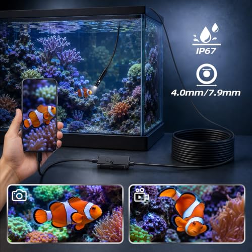Daxiongmao Endoscope Camera with Light, 1920P HD Borescope