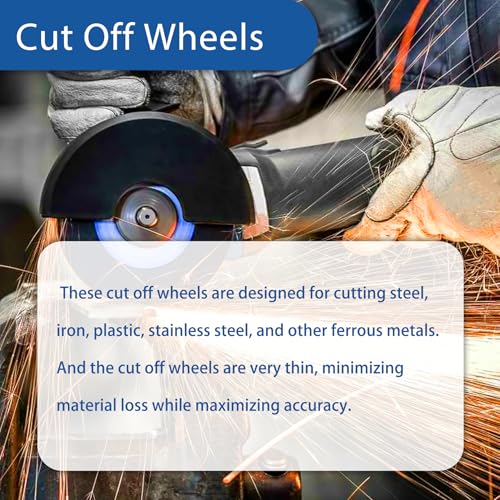 WFLNHB 25 Pack 7"x0.0625"x7/8" Metal and Stainless Steel Cut Off Wheels Replacement for Angle Grinders - style: 7"x1/16"x7/8"