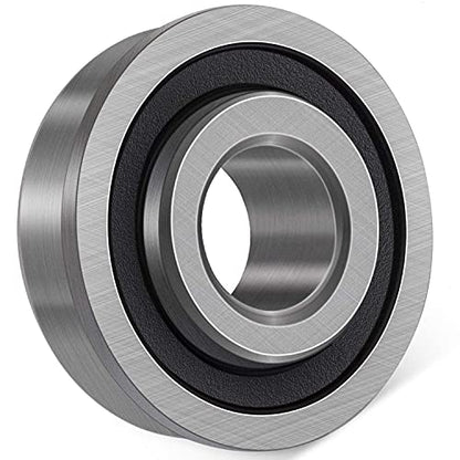 10pcs Flanged Ball Bearings ID 3/4" x OD 1-3/8" for Lawn Mower, Wheelbarrows, Carts & Hand Trucks Wheel, Alternative to 532009040, AM118315, AM127304, 10513, 251210 Etc. - size: ID 3/4" x OD 1-3/8"