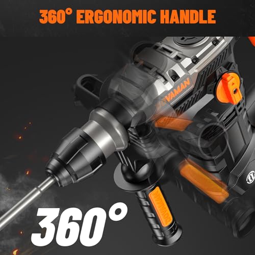 1-9/16'' SDS Rotary Hammer Drill, 12.5Amp Heavy Duty Rotary Hammer