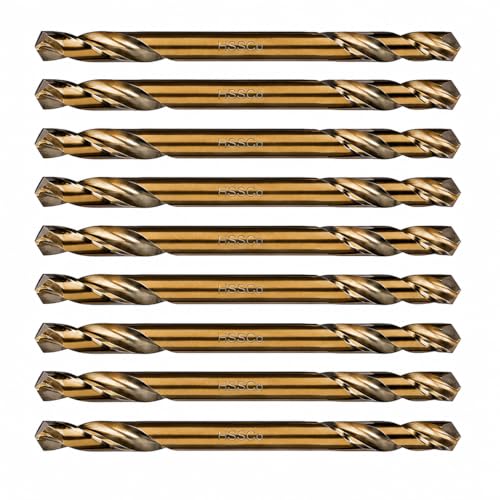 HSS Cobalt Drill Bit Double End 7/32 in. Stubby Body Drill Steel Metal Iron-10Pcs - size: 7/32"(10Pcs)