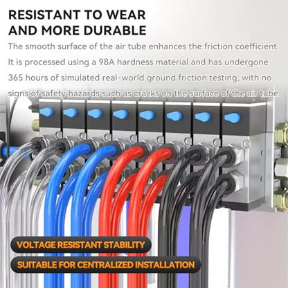 PNEUMATIC Black 6mm OD 4mm ID Polyurethane PU Air Hose Pipe Tube 10 Meter 32.8ft - color: Black, size: 6x4mm/32.8FT/10M