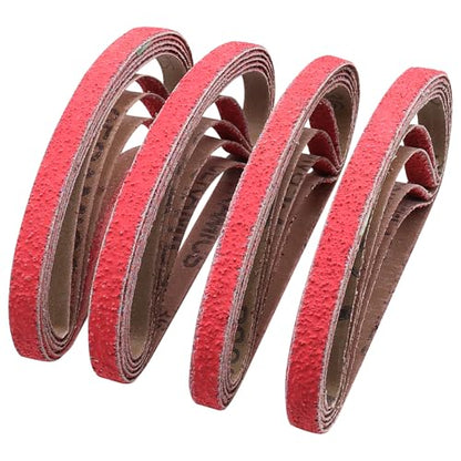 Taokyid 1/2 x 18 Inch Ceramic Sanding Belts, 36 Grit, 20 Pack - color: 36 Grit (20 pack)