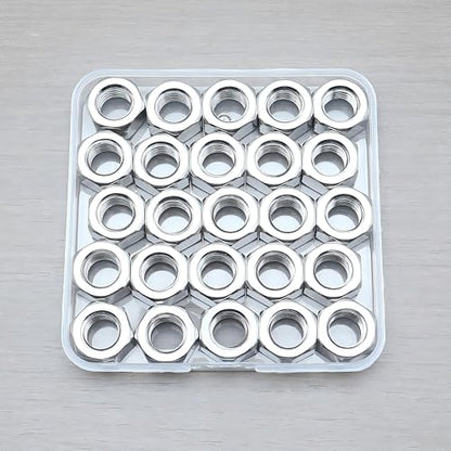 25Pcs 1/2-13 Hex Nuts, 304 Stainless 1/2 Nut, Coarse Thread 1/2 Nuts - size: SAE 1/2-13---25Pcs